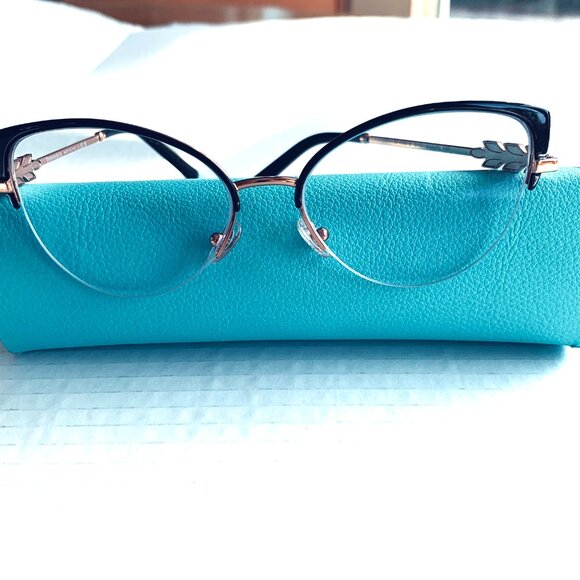 TIFFANY & CO Sophisticated Eyeglasses Crystal Embellishment  and Case - Picture 3 of 13